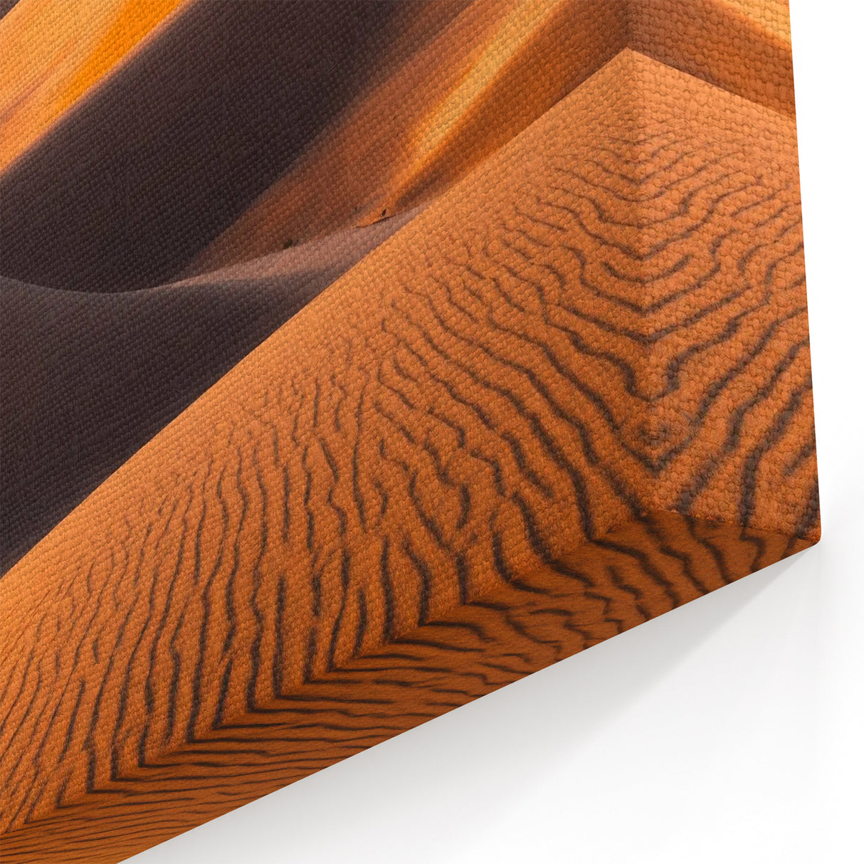 Golden Sunset Dune Wall Art - Serene Desert Landscape in Warm Tones