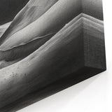 Monochrome Desert Dune Wall Art - Dramatic Black and White Landscape