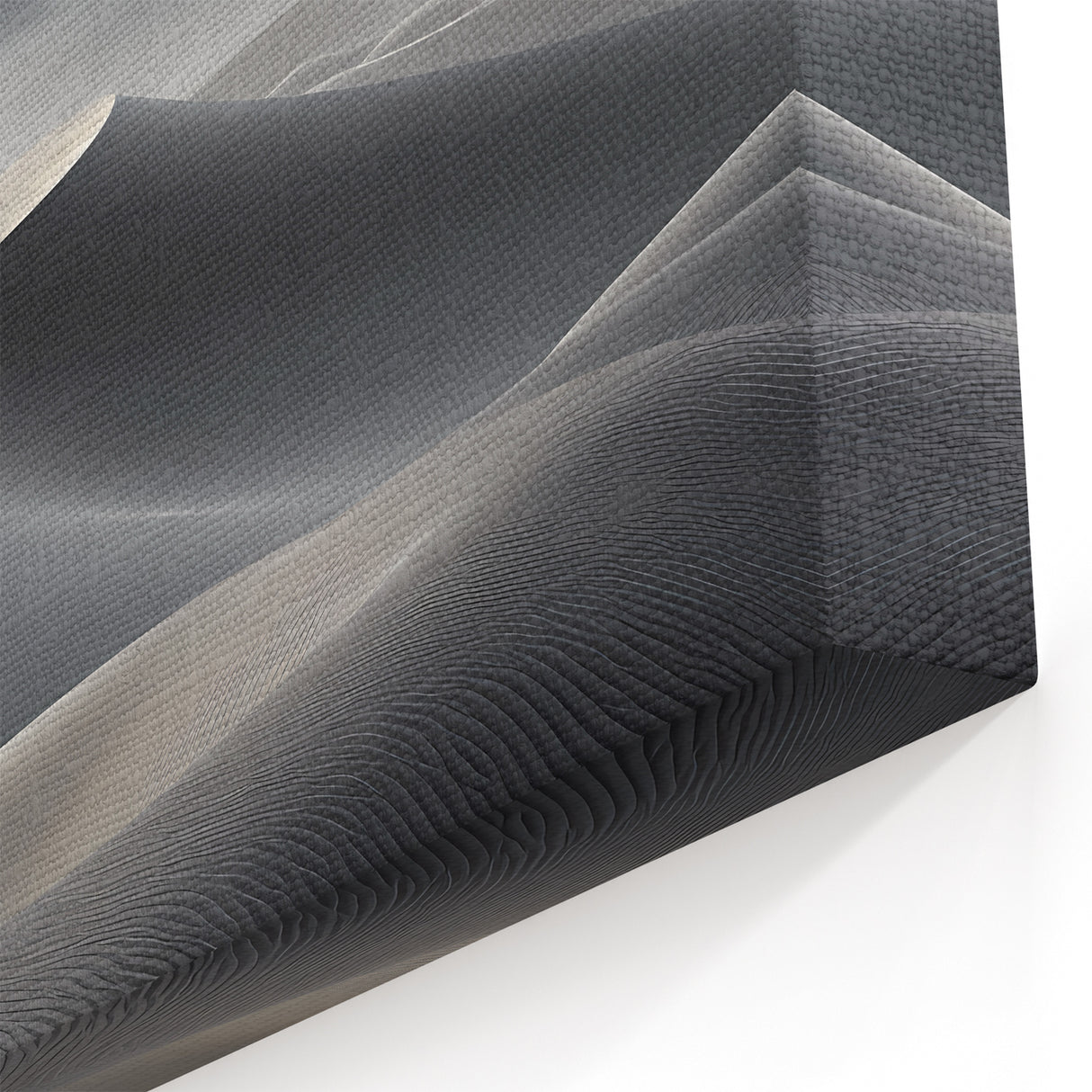Serene Lunar Dune Wall Art - Dreamy Desert Landscape in Soft Grays