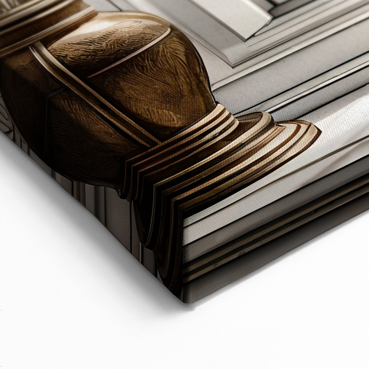 Elegant Nature View Window Wall Art - Classic Interior Canvas Prints