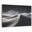 Modern Abstract Dune Wall Art - Sleek Desert Landscape in Grayscale