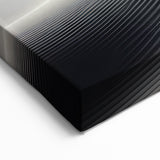 Modern Abstract Dune Wall Art - Sleek Desert Landscape in Grayscale