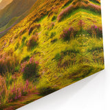 Fields Panorama Wall Decor - Golden Sunset Over Rolling Hills
