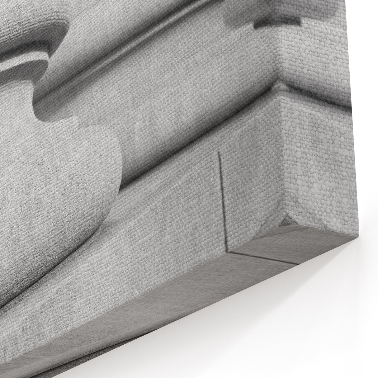 Black and White Columns Art - Minimalist Architectural Canvas & Print