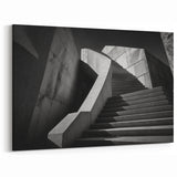 Modern Concrete Staircase Wall Art - Minimalist Architectural Print