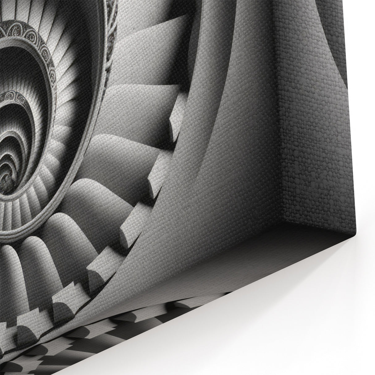 Classic Spiral Staircase Wall Art - Intricate Architectural Print