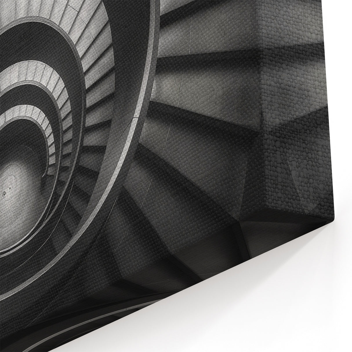 Modern Spiral Staircase Wall Art - Dramatic Architectural Print