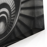 Modern Spiral Staircase Wall Art - Dramatic Architectural Print
