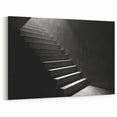 Minimalist Dark Staircase Wall Art - Dramatic Architectural Print