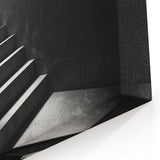 Minimalist Dark Staircase Wall Art - Dramatic Architectural Print