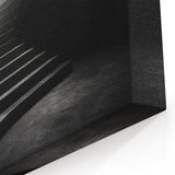 Moody Minimalist Staircase Wall Art - Dramatic Architectural Print