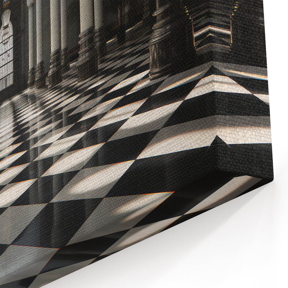 Classical Columns and Arches Art - Black and White Architecture Wall Decor