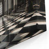 Classical Columns and Arches Art - Black and White Architecture Wall Decor