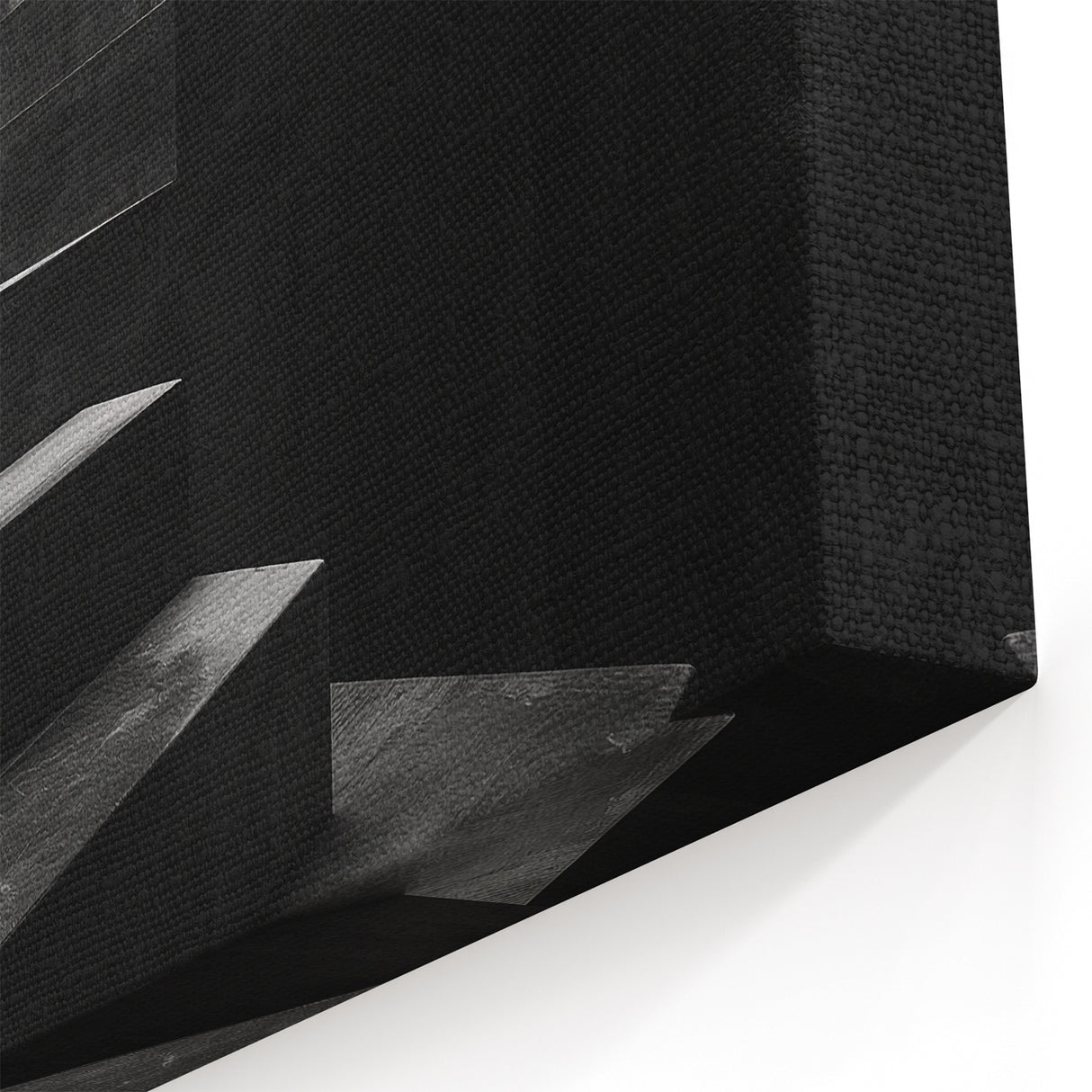 Minimalist Dark Staircase Wall Art - Bold Architectural Design Print