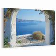 Archway Ocean View Wall Art - Mediterranean Coastal Canvas Prints