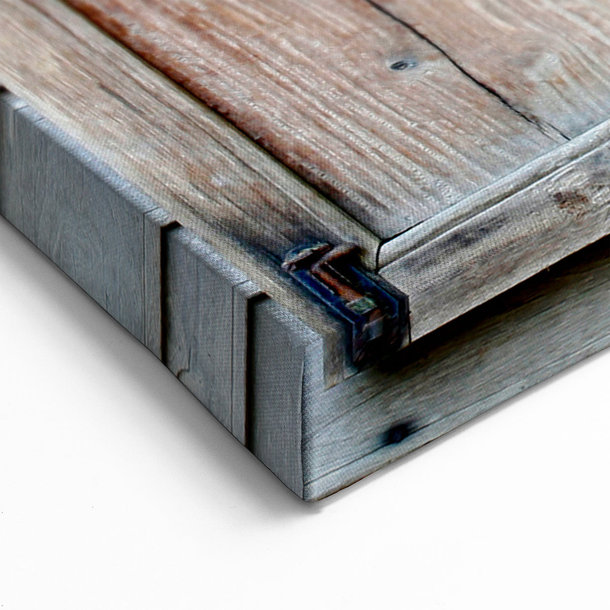 Scenic Architectural Window Wall Art – Vintage Wooden Frame Canvas Print