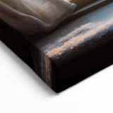 Cozy Winter Sunrise Through Window – Warm & Serene Canvas Wall Art