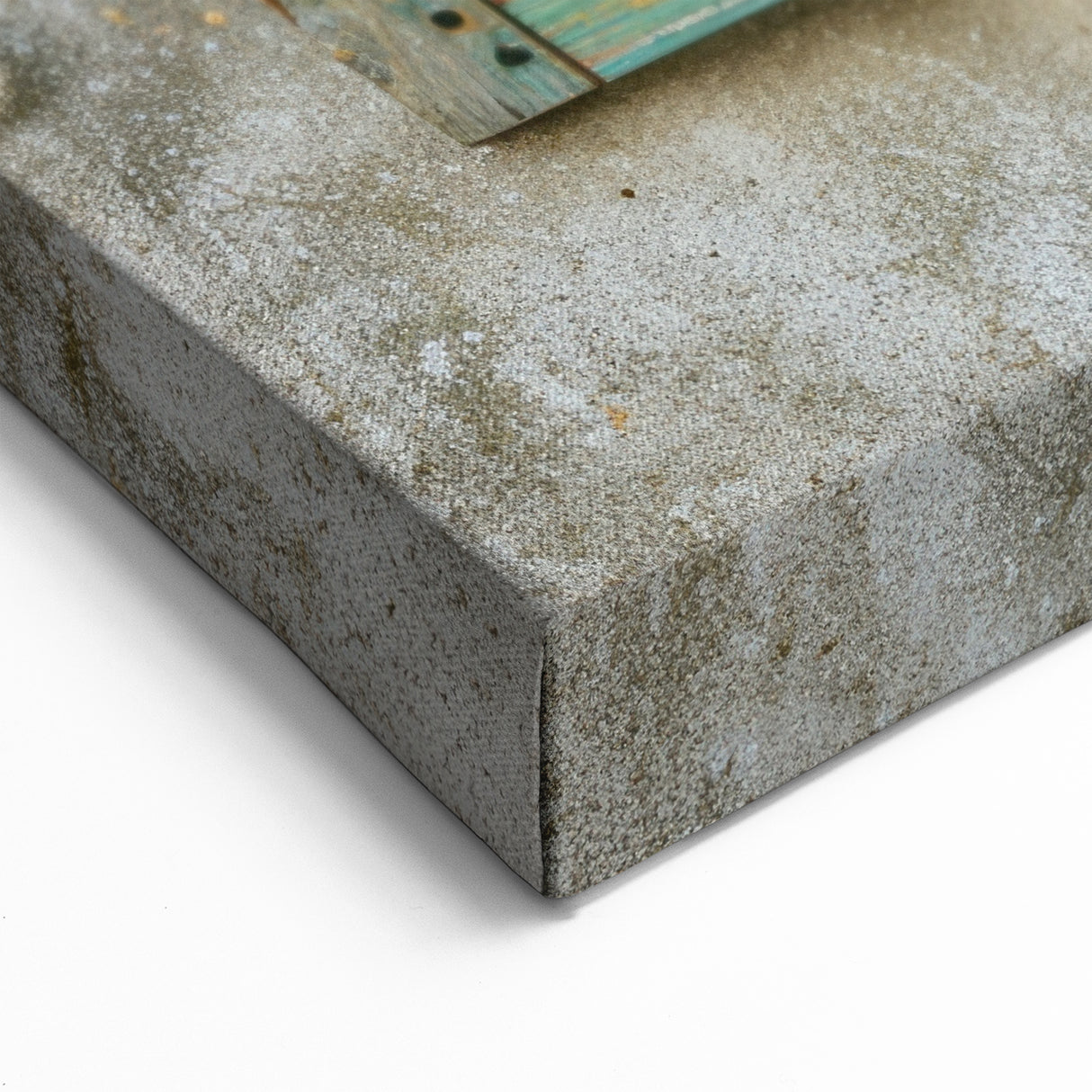 Vintage Shuttered Window Wall Art – Rustic Architectural Canvas Print