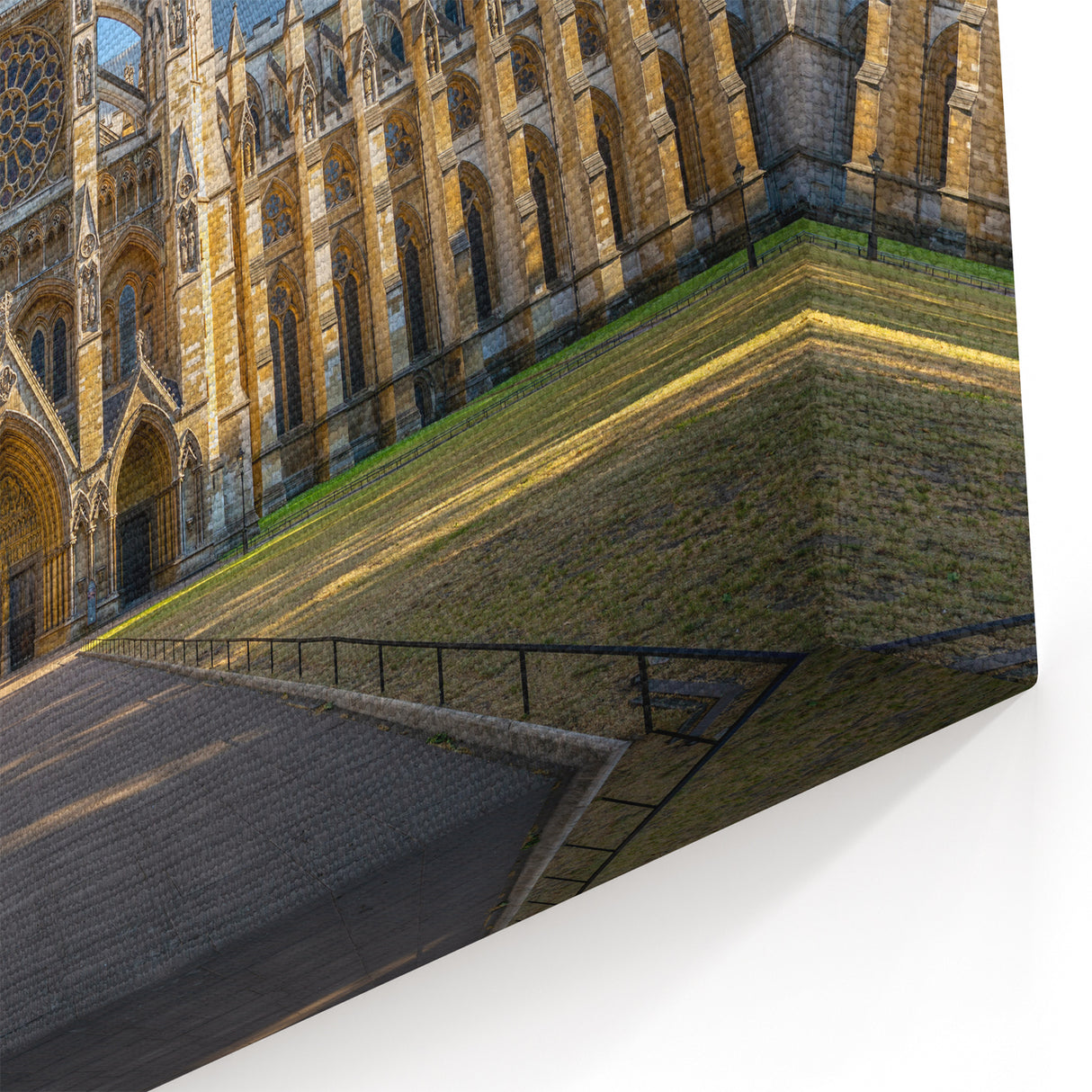 Gothic Revival Palace Architecture Canvas Wall Art