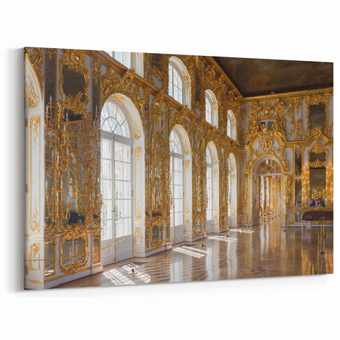 Luxurious Baroque Palace Interior Canvas Wall Art