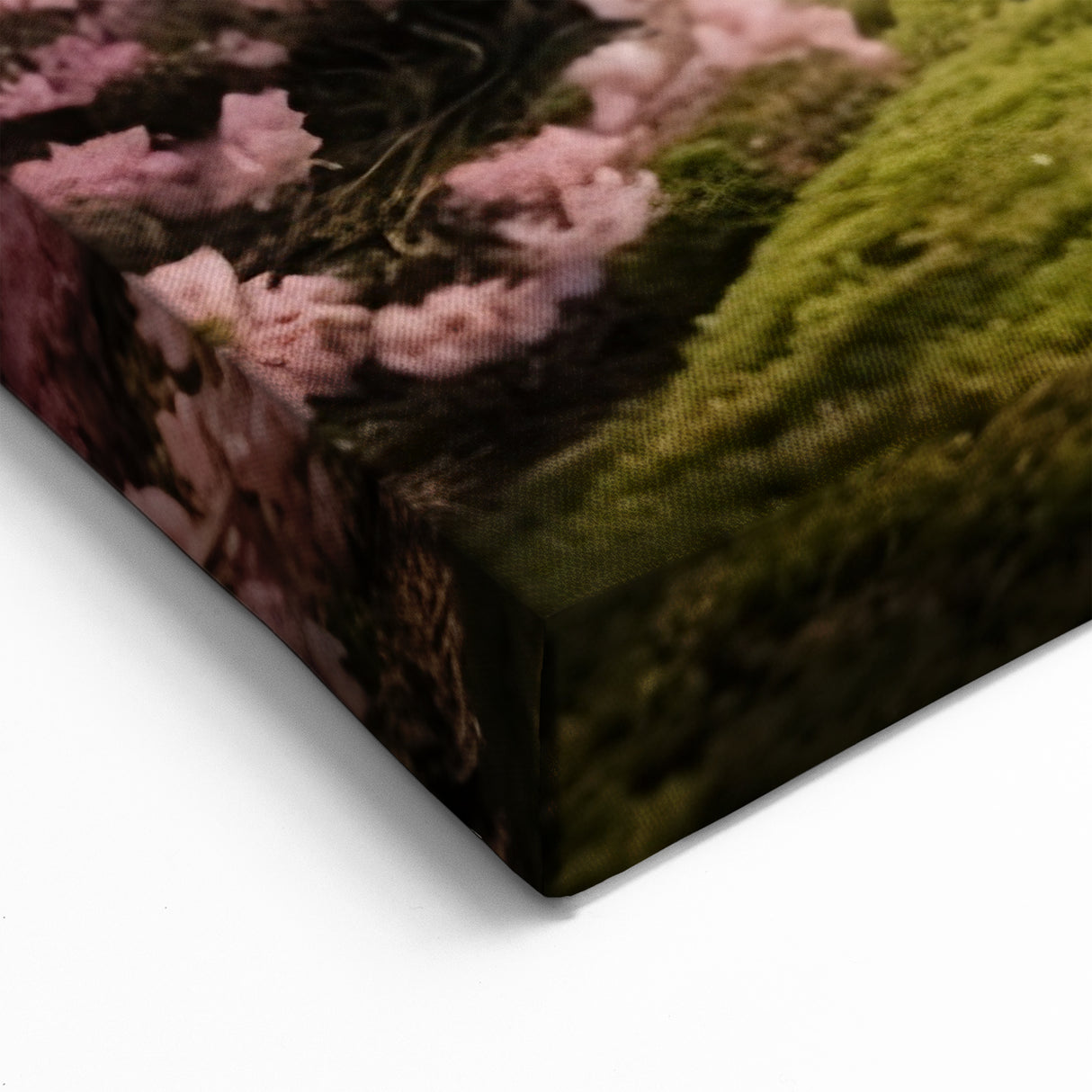 Serene Cherry Blossom Garden Wall Art - Elegant Garden Canvas Print