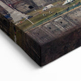 Majestic Sunset Over Historical Palace Canvas Wall Art