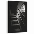Moody Staircase Photography - Black and White Architectural Wall Art