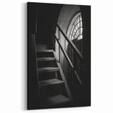 Moody Staircase Photography - Black and White Architectural Wall Art