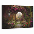 Mystical Garden Arch Wall Art - Enchanting Garden Landscape Print