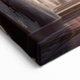 Intricate Sunlit Palace Interior with Arched Columns Wall Art