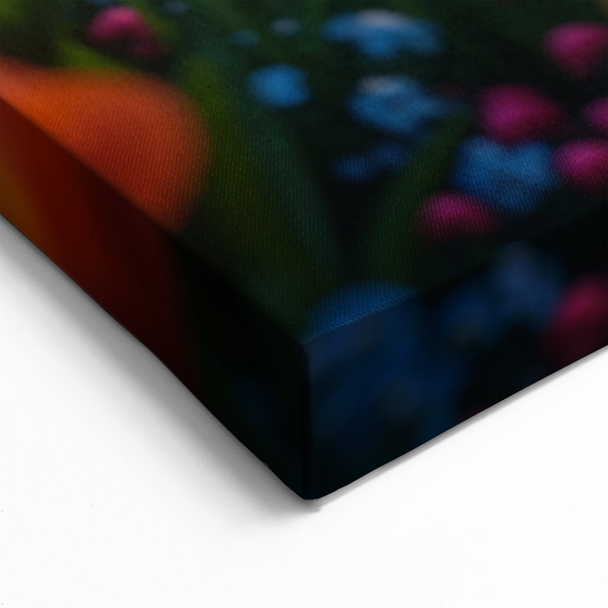 Dreamy Garden Path Wall Art - Vibrant Floral Landscape Canvas Print