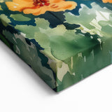 Colorful Floral Spectrum Art - Watercolor Garden Landscape Canvas