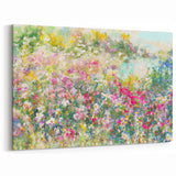 Abstract Garden Bloom Art - Colorful Impressionist Landscape Print