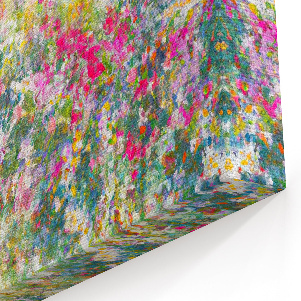 Abstract Garden Bloom Art - Colorful Impressionist Landscape Print
