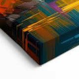 Autumn Serenity Temple Art - Vibrant Japanese Garden Canvas Print