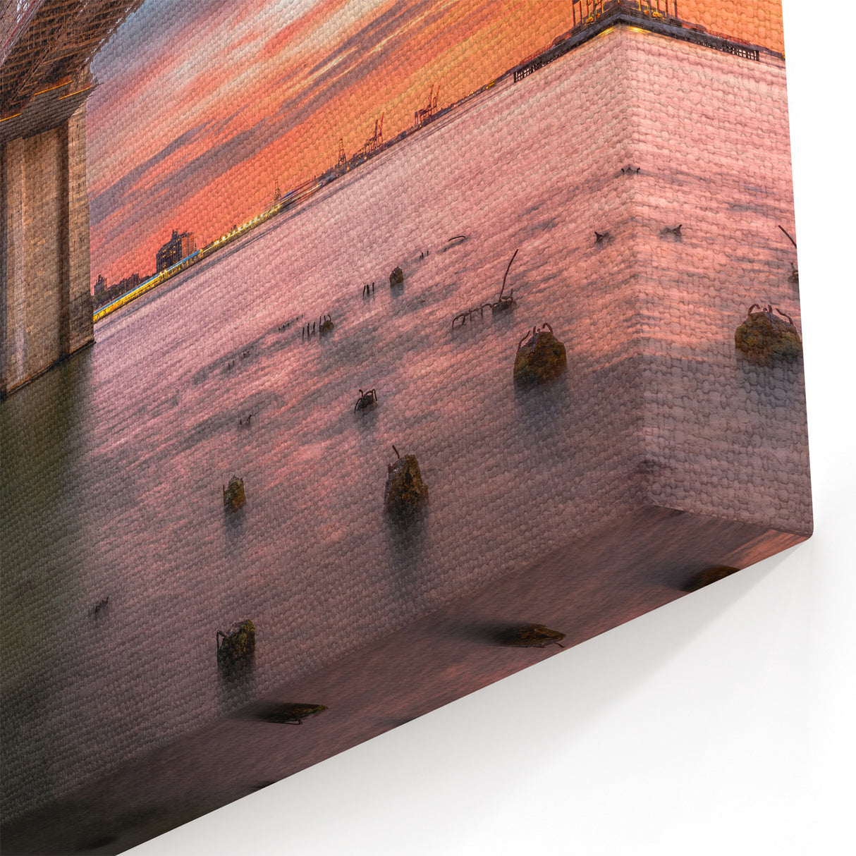 Brooklyn Bridge Sunset Wall Art - Iconic New York Landscape Prints