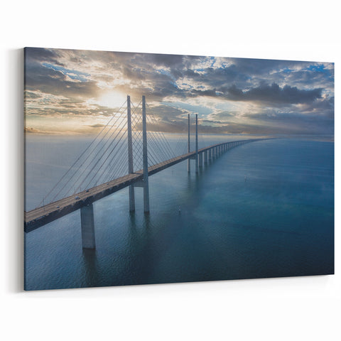 Stunning Bridge Over Water Wall Art - Scenic Photography Print for Home