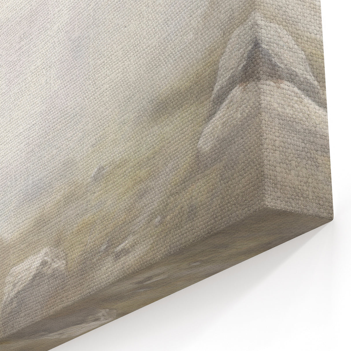 Ethereal Sheep Wall Art - Misty Pasture Canvas Print