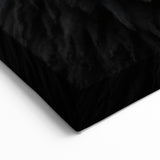 Dramatic Sheep Wall Art - Black and White Farm Animal Canvas Print