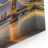 Illuminated Tower Bridge at Dusk - Stunning London Bridge Wall Art Print