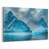 Dramatic Iceberg Glacier Art - Stunning Glacier Canvas Wall Decor