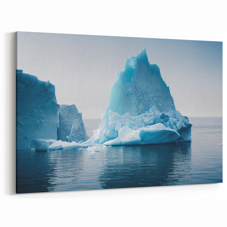 Serene Glacier Art - Tranquil Iceberg Landscape Canvas Wall Decor