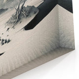 Surreal Glacier Landscape Art - Dreamlike Monochrome Canvas Wall Decor