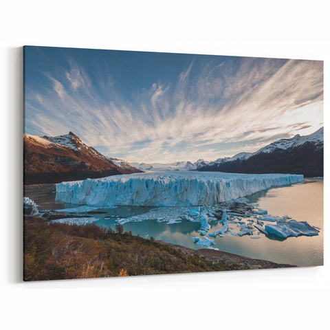 Majestic Glacier Landscape Art - Stunning Mountain Glacier Canvas Decor