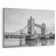 Tower Bridge in Black and White - Elegant London Skyline Wall Art