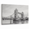 Tower Bridge in Black and White - Elegant London Skyline Wall Art