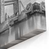 Tower Bridge in Black and White - Elegant London Skyline Wall Art