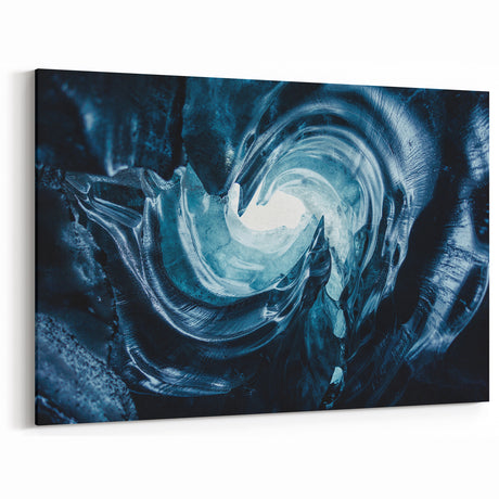 Mesmerizing Glacier Art - Abstract Glacier Photography Canvas Print