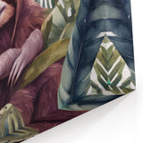 Serene Sloth Jungle Art - Green Leafy Wall Decor for Nature Lovers