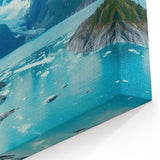 Scenic Glacier Landscape Art - Panoramic Glacier Photography Print